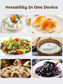 Teckwe 1pc Stand Mixer, 5L Tilt-Head Electric Household Stand Mixer - 1300W 6+P Speed, Multifunctional Kitchen Stand Up Mixer With Dough Hook, Whisk, Food Beater And Butter Beater(EU Plug)