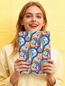 Tom and Jerry Artist x SHEIN 1个可爱卡通iPad保护套，高端质感，柔软防摔硅胶材质，带折叠支架，完美礼物。兼容iPad 10代/iPad 9代（10.2英寸）/iPad Air 5/Air 4（10.9英寸）、iPad（A16）11英寸11代（2025年款），带笔槽，支持自动睡眠/唤醒功能，时尚保护套 - 彩色 - 查看 7