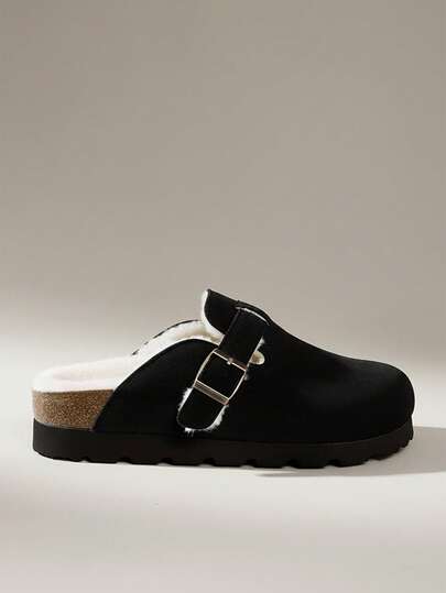 Solecia Retro Thick Sole Platform Slide Sandals For Women, New Style Elevator Outdoor Wear For Christmas