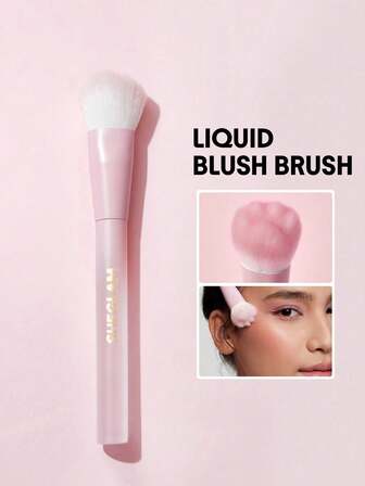 Color Bloom Liquid Blush Brush Synthetic Kitty Paw Deaign Blush Brush Professional Soft Makeup Brush Liquid Blending Makeup Tool Brand Beauty Makeup Face Paint Cosmetic For Women Girls Perfect For Fall Winter Ideal For Y2K Fancy Fashion Suitable For Birthday Christmas Present Party Ready Best Color