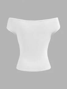 Áo thun thời trang màu sắc tươi sáng dành cho bé gái tuổi teen, kiểu dáng mềm mại, phù hợp cho mùa xuân/hè, đa năng để mặc hàng ngày, ngoài trời, thể thao, thường ngày để thể hiện nét quyến rũ trẻ trung - trắng - Xem 2