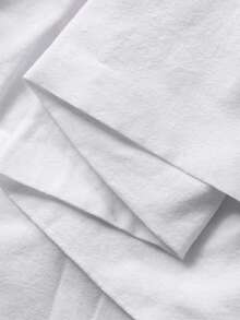 FRIFUL 女士撞色领口荷叶边装饰、后背蝴蝶结系带、腰部褶裥休闲宽松百搭T恤，秋冬款 - 黑色 - 查看 7