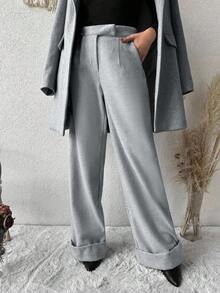 EURMUSE Slant Pocket Wide Leg Pants