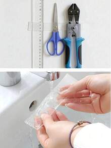 强力双面胶带 - 可重复使用、无残留、强力粘性、多用途、可移除且可水洗，适用于家庭、办公室和汽车！1/3/5米双面纳米胶带 无痕双面胶带 透明无痕可重复使用防水胶带 - 隨機 - 查看 3