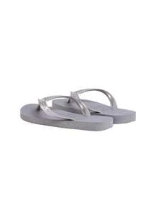 Havaianas Dép xỏ ngón nữ Tiras màu xám thép 4137428-5178 - Bạc - Xem 5