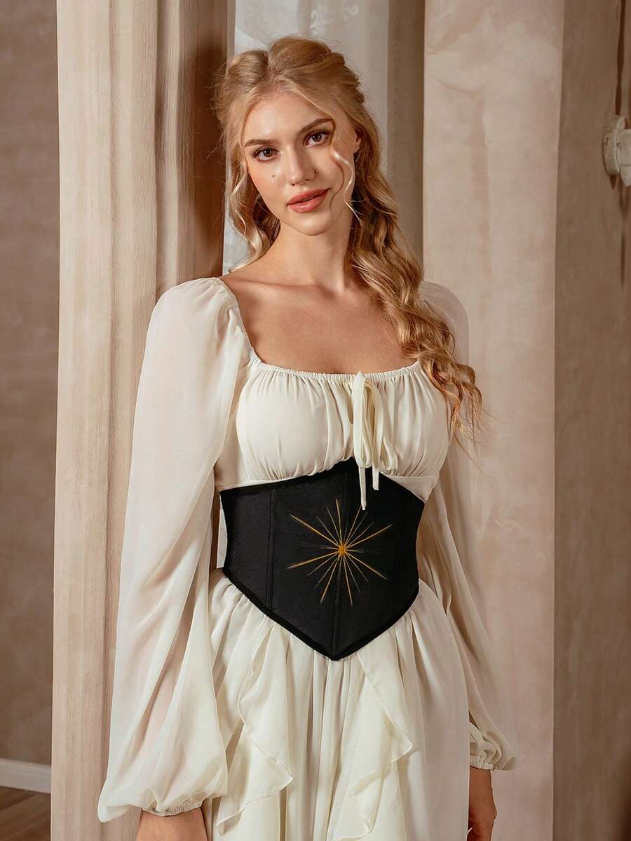 Fashionable & Elegant Firework Print Waist Belt