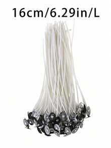 50/100 支蜡烛芯 – DIY 蜡烛制作材料 - 白色 - 查看 18