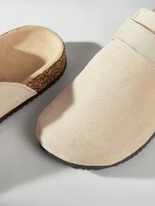 Solecia Mules casuales con diseño de hebilla para mujer - Beis - Ver 5