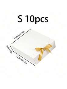 10 cái/5 cái/2 cái - Hộp quà màu trắng có nắp, Hộp quà có ruy băng cho hộp cầu hôn phù dâu, Hộp quà cho đám cưới, quà sinh nhật, tiệc tắm và các bữa tiệc khác, Quà tặng ngày lễ tình nhân, Ngày lễ tình nhân, Bao bì, Sinh nhật, Tự làm, HỘP đựng đồ làm đẹp - trắng - Xem 21