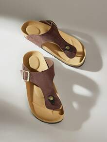 Solecia Women's Casual Versatile Daily Wear Wedge Sandals, Summer - Black - View 1