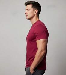 Playera con botones y logo bordado - Rojo - Ver 2