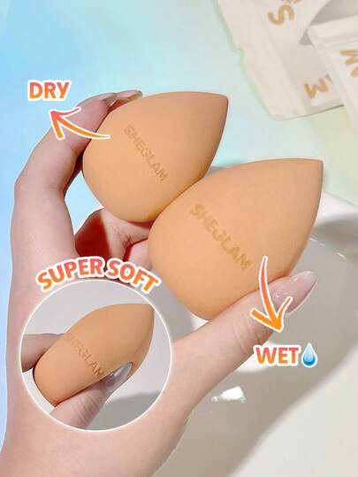 SHEGLAM Ultimate Universal Beauty Sponge Full Face Makeup Blending Sponge For Liquid Cream Powder Foundation Concealer Blush Soft Makeup Blender Beauty Makeup Tool MäRke SköNhet Smink Kosmetika FöR Kvinnor Och Flickor Perfekt FöR Vinter Idealisk FöR Y2K Elegant Mode Passande FöR FöDelsedag GåVa Fest Klar BäSt FäRg