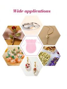 1/6/12 unidades de saquinhos de veludo em formato de cabaça com cordão para joias, ideais para embalar anéis, pulseiras e brincos, perfeitos para presentes de Natal.