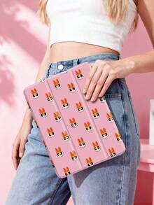 THE POWERPUFF GIRLS X SHEIN Bao da iPad hoạt hình dễ thương, họa tiết cao cấp, chất liệu silicon mềm mại, chống rơi, có chân đế gập, quà tặng hoàn hảo. Tương thích với iPad thế hệ thứ 10/iPad Air 7 11 inch/iPad Air 5/Air 4 10.9 inch, iPad Air 6 11 inch, có ngăn đựng bút, hỗ trợ nắp tự động ngủ/thức, ốp lưng bảo vệ thời trang - Nhiều màu - Xem 2