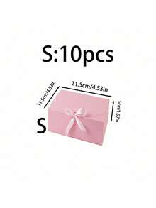 10 cái/5 cái/2 cái - Hộp quà màu hồng có nắp, Hộp quà có ruy băng cho hộp cầu hôn phù dâu, Hộp quà cho đám cưới, quà sinh nhật, tiệc tắm và các bữa tiệc khác, Quà tặng ngày lễ tình nhân, Ngày lễ tình nhân, Bao bì, Sinh nhật, Tự làm, HỘP đựng đồ làm đẹp - Hồng - Xem 16