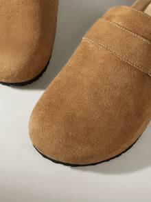 Solecia Women's Casual Slip-On Flat Mules For Christmas - Brown - View 5