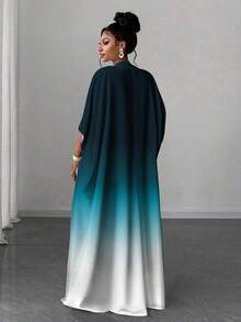 Maweii 这款女士渐变数码印花连衣裙，适合圣诞节、派对、毕业季、返校派对、约会和日常穿着等多种场合。它拥有时尚、优雅、休闲、性感和街头等多种风格。适合秋季、冬季、春季、夏季以及春秋、秋冬季节穿着。短袖连衣裙，休闲连衣裙，派对连衣裙。 - 彩色 - 查看 2