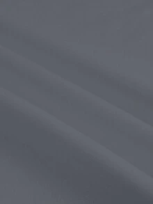 Manfinity Roghcode 男式字母印花拼色长袖套头连帽衫，罗纹下摆 - 灰色 - 查看 4