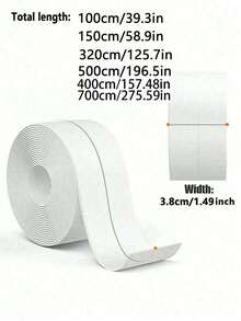 1 Roll Waterproof Mildewproof Sealant Tape - Self-Adhesive Bathroom Kitchen Seal Strip Sink Decorative Moisture-Proof Gadget - Multicolor - View 9