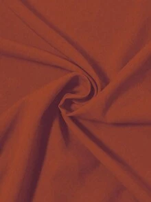 EMERY ROSE Casual Commuter Versatile Minimalist Solid Color Shirt Fall Cloth For Women - Brown - View 6