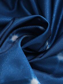 ROMWE MEN Adventure Time X ROMWE Spring/Summer Casual Graphic Men'S Casual Cute Cartoon Pattern Elastic Waist Boxing Shorts, Summer - Blue - View 4