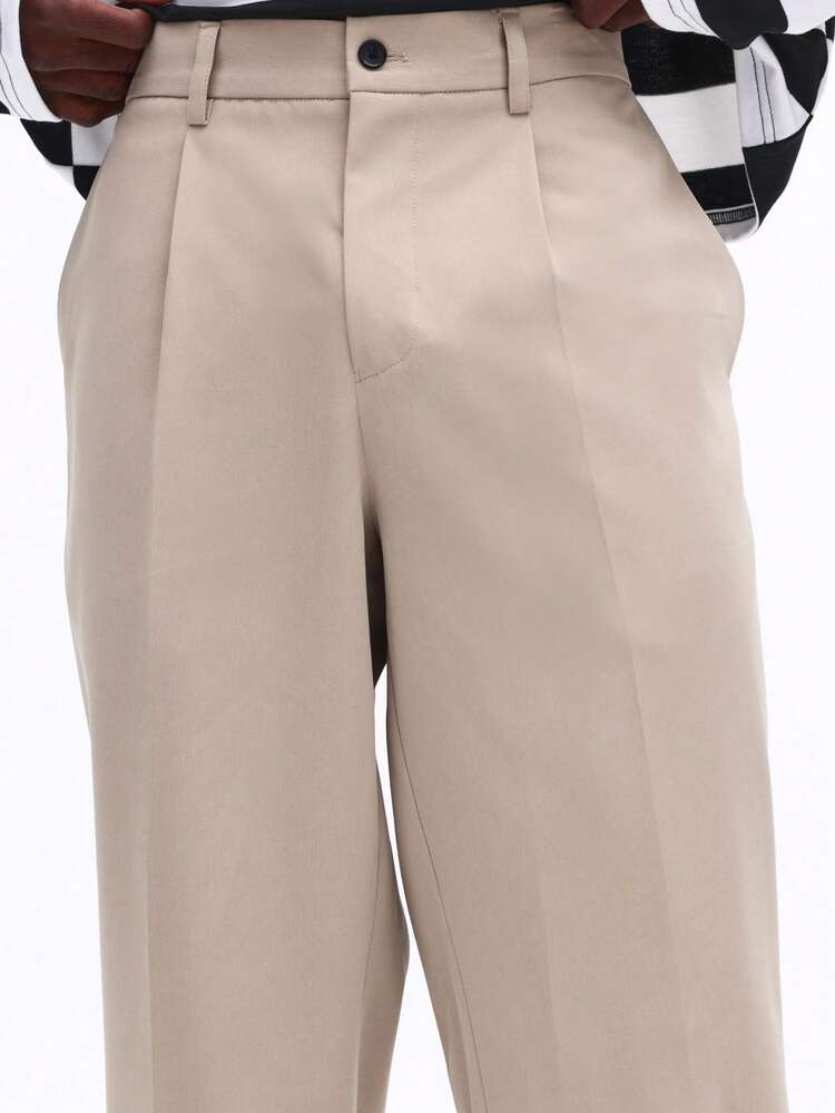 Slim Fit Pleated Dress Pants