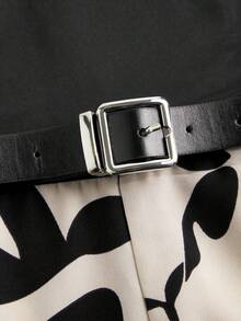 Firerie Kids Tween Girl's Fashionable Casual Sleeveless Ditsy Floral Knit Jumpsuit, Spring/Summer - Black - View 3