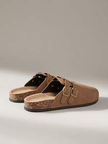 Solecia Mocasini sport casual pentru femei cu cataramă - Cămilă - Vizualizare 3