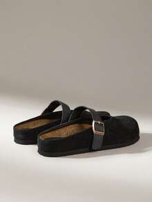 Solecia 女士休闲百搭通勤日常简约平底鞋 - 黑色 - 查看 4