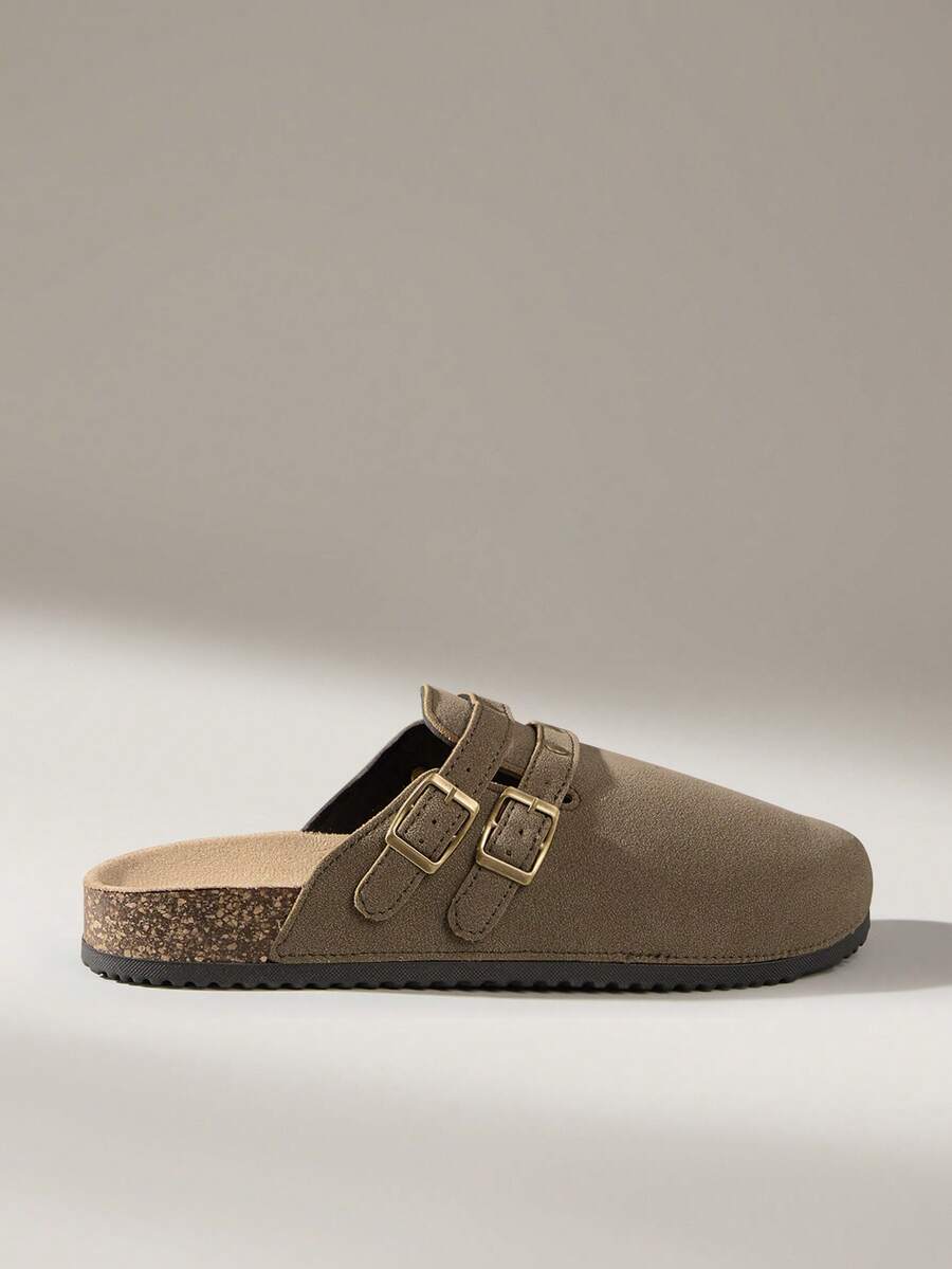 Solecia Giày bệt đơn giản, dễ mang, dễ đi lại, tiện dụng hàng ngày cho nữ - Màu Khaki - Xem 1