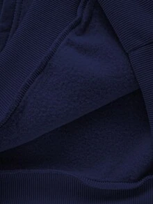 Manfinity Dauomo هودي مريح للرجال، ملابس علوية بغطاء رأس بأكمام طويلة دافئة، طباعة مدينة نيويورك وبوسطن، قمصان كاجوال متعددة الاستخدامات، هدية للرجال - أزرق بحري - مشاهدة 4