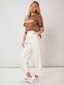 MOTF PREMIUM STRAIGHT PRINTED T-SHIRT - Coffee Brown - View 8