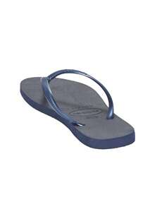 Havaianas Dép xỏ ngón nữ mỏng màu xanh navy 4000030-0555 - Màu xanh lam - Xem 4