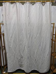 1件浴帘，米色亚麻质感面料，速干布，保护浴室隐私，装饰家居浴室，秋季装饰，浴室配件，返校季 - 米色 - 查看 16