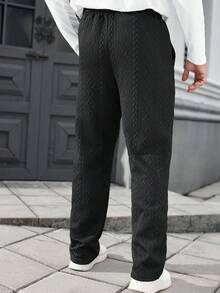 Manfinity CasualCool Pantaloni della tuta casual da uomo in colore unito con vita regolabile con coulisse