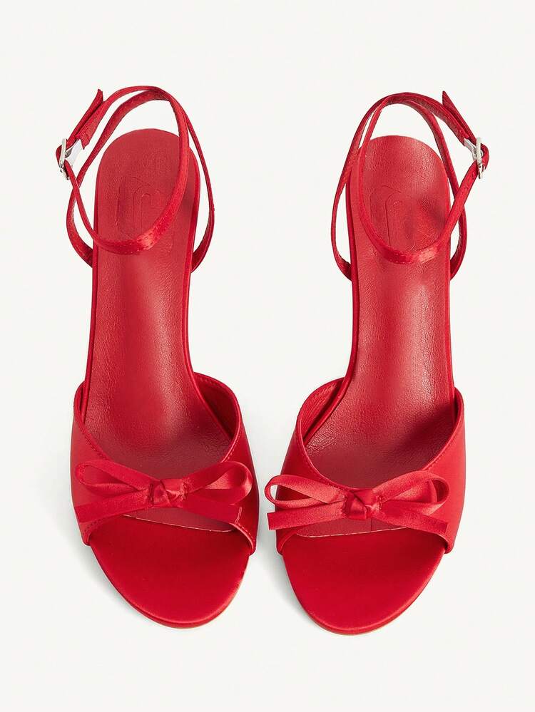 CUCCOO CHICEST Women's Pink Peep Toe High Heel Ankle Strap Sandals