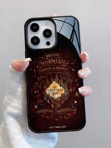HARRY POTTER X SHEIN 1. 极简卡通系列原创手绘软壳，兼容 13/14/15/16/17 Pro，防震保护套，送给女朋友的节日礼物 - 彩色 - 查看 2