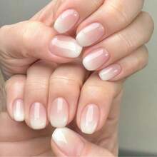 20/40指渐变粉指甲油贴纸，全覆盖美甲贴纸，闪亮全覆盖美甲贴纸 - 女士自粘美甲贴纸 - 易于使用且持久耐用的美甲贴片，DIY美甲装饰，适合节日装饰 - 彩色 - 查看 2