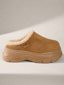 Solecia 女士冬季厚底休闲雪地靴 - 卡其色 - 查看 1