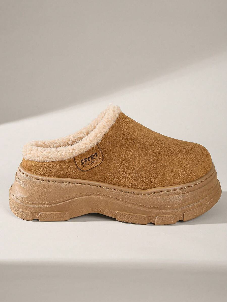 Solecia 女士冬季厚底休闲雪地靴 - 卡其色 - 查看 1