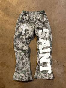 Glimmora 女士休闲树叶印花字母贴布裤，秋季 - 彩色 - 查看 1