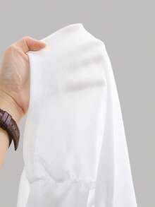 Girlism Tween Girls 3pcs/Set Autumn And Winter/Casual And Versatile/One-Line Collar/Gathered Details/Knitted Slim-Fit Bottoming Long-Sleeved T-Shirt, Girls Tight Tops, 3 Pack Tops, Long Sleeve Tops, Fitted Tops - Dusty Pink - View 11