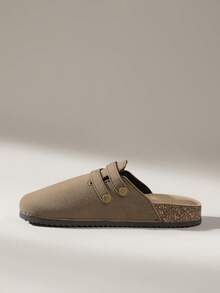 Solecia Giày bệt đơn giản, dễ mang, dễ đi lại, tiện dụng hàng ngày cho nữ - Màu Khaki - Xem 3