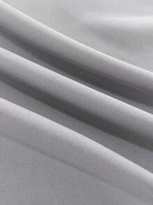 Franclia Women's Elegant Waist Cinched Long Sleeve Jacket With Faux Pockets, Autumn/Winter - Light Grey - View 7