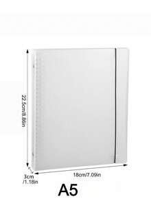 A5 B5 Notebook PP Cover Detachable Transparent Binder Refill Paper Loose Leaf Spiral Ring Planner For Office Work Supplies Journal Diary - Clear - View 10