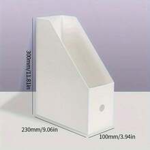 One-Piece Desktop Organizer, Simple And Foldable Office Bookshelf, Suitable For Back-To-School Use. - White - View 5