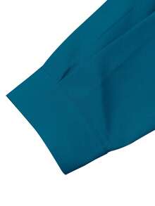 EMERY ROSE Áo sơ mi tay dài cài nút phía trước màu trơn, thanh lịch khi đi làm vào mùa hè - Rửa trung bình - Xem 4