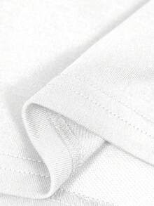 Manfinity Áo thun tay ngắn cổ tròn in họa tiết tối giản cỡ lớn dành cho nam - Nhiều màu - Xem 4