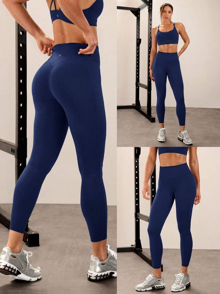 24" Peakbum Powersculpt™-Air Sculpt Flex Sweat-Wicking Cool Feel V-Waist Butt-Lifting Leggings High Impact Workout Running Training  Spring Summer