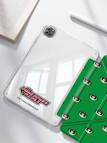 THE POWERPUFF GIRLS X SHEIN 可爱卡通女孩图案平板电脑保护套，高端质感，支持3+Y折叠，具备自动唤醒/睡眠功能和内置笔槽，防震时尚，兼容Galaxy Tab A9 Plus、iPad (A16) 第11代 11英寸（2025款）、iPad 第9代（10.2英寸）。 - 彩色 - 查看 2